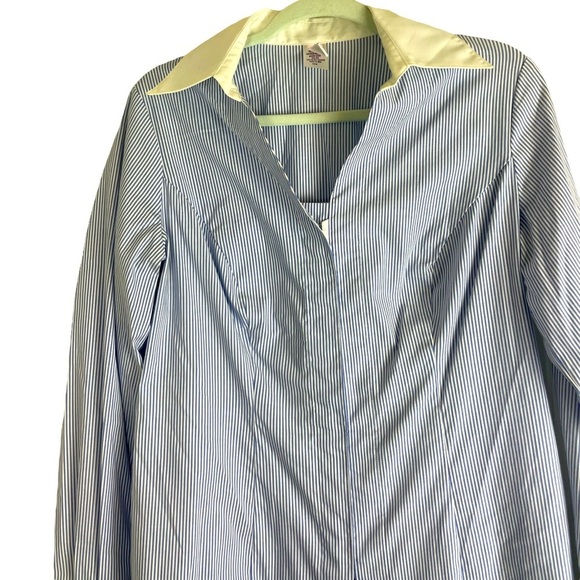 pinned stripped button up shirt - Picture 2 of 8